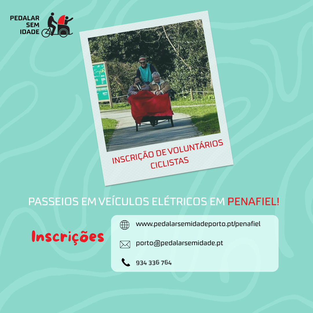 Pedalar sem idade - Recrutamento de voluntários pilotos